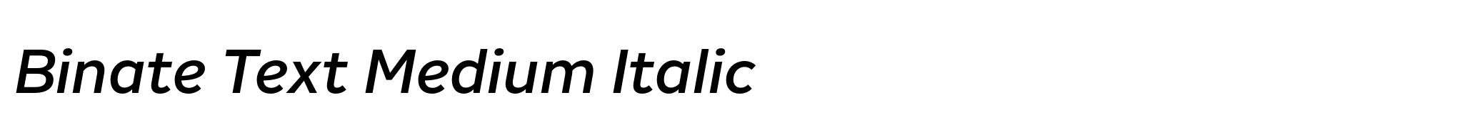 Binate Text Medium Italic image